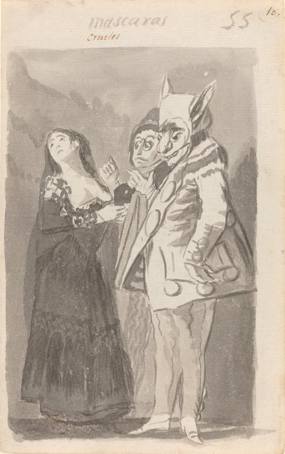 Cruel Masks by Francisco de Goya